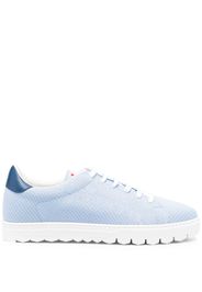 Kiton low-top perforated sneakers - Blau