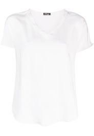 Kiton short-sleeve silk blouse - Weiß