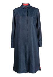 Kiton Hemdkleid aus Leinen - Blau