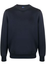 Kiton crew-neck long-sleeve sweatshirt - Blau