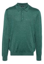 Kiton Fein gestricktes Poloshirt - Grün