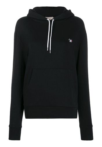 Maison Kitsuné Kapuzenpullover mit Logo-Print - Schwarz