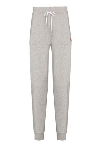 Maison Kitsuné Chillax Fox tapered track pants - Grau