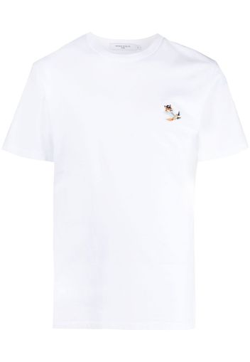Maison Kitsuné logo-patch short-sleeve T-shirt - Weiß