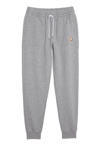 Maison Kitsuné Chillax fox-patch track pants - Grau