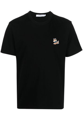 Maison Kitsuné logo patch t-shirt - Schwarz