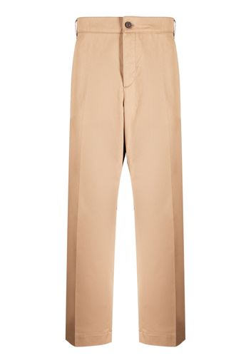 Maison Kitsuné Klassische Straight-Leg-Hose - Braun