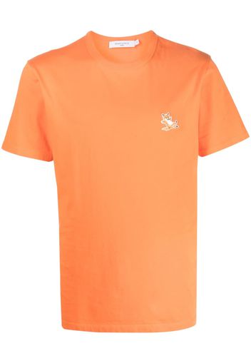 Maison Kitsuné fox patch cotton T-shirt - Orange