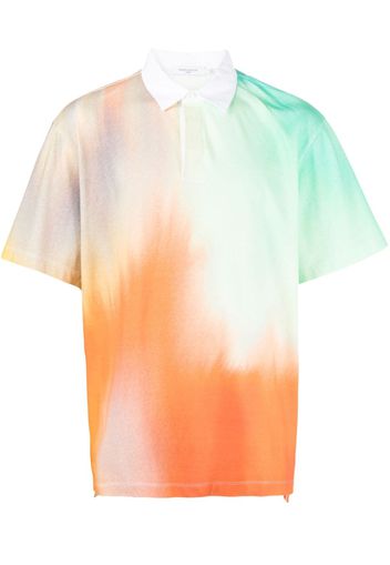 Maison Kitsuné abstract-print polo shirt - Grün