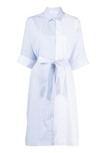 Maison Kitsuné striped shirt dress - Blau