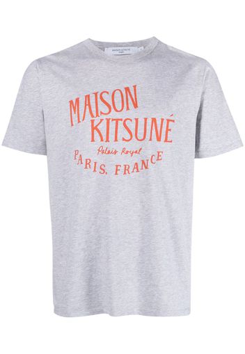 Maison Kitsuné logo-print cotton T-shirt - Grau