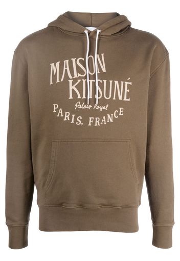 Maison Kitsuné Hoodie aus Jersey-Fleece - Grün