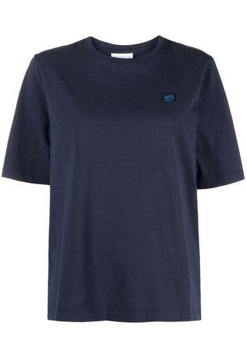 Maison Kitsuné T-Shirt mit Print - Blau