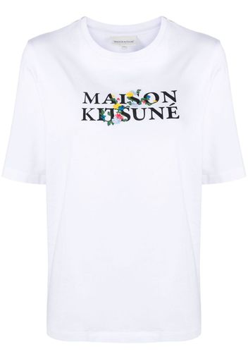 Maison Kitsuné logo-print cotton T-shirt - Weiß