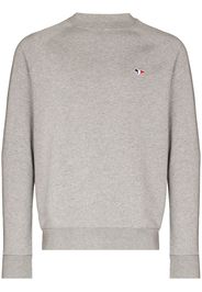 Maison Kitsuné Pullover mit Fuchs-Patch - Grau