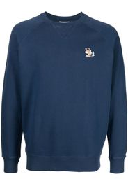 Maison Kitsuné Sweatshirt mit Rundhalsausschnitt - Blau