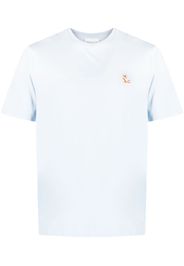 Maison Kitsuné fox-patch T-shirt - Blau