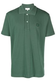 Maison Kitsuné piqué logo-appliqué polo shirt - Grün