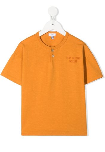 Knot Klassisches Henley-Oberteil - Orange