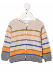 Knot Gestreifter Sky Cardigan - Nude