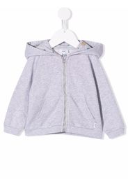 Knot zip-up hooded jacket - Grau