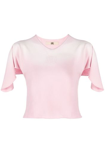 KNWLS Storm ombré flutter-sleeve T-shirt - Rosa