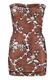 KNWLS Skinn floral-print mini dress - Braun