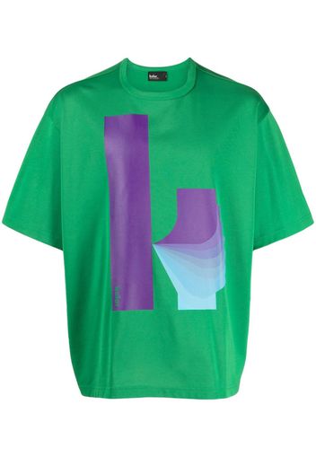 Kolor logo-print cotton T-shirt - Grün