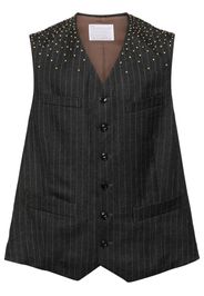 Kolor stud-embellished waistcoat - Grau