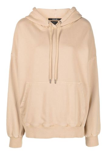 Ksubi Boyfriend rib-trimmed hoodie - Nude