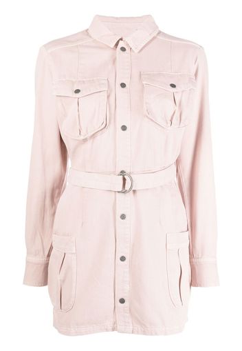 Ksubi Hazard belted-waist shirt dress - Rosa