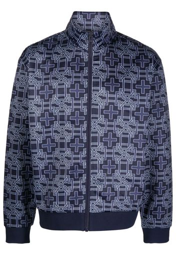 Ksubi monogram zip-up sports jacket - Blau