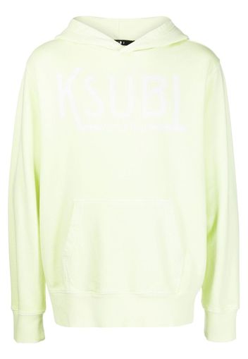 Ksubi logo-print cotton hoodie - Grün