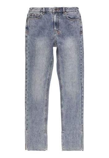 Ksubi Halbhohe Straight-Leg-Jeans - Blau