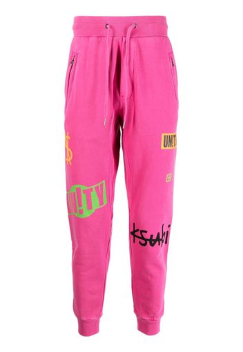 Ksubi cotton logo-print track pants - Rosa