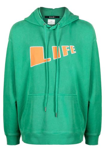 Ksubi 'Life' cotton drawstring hoodie - Grün