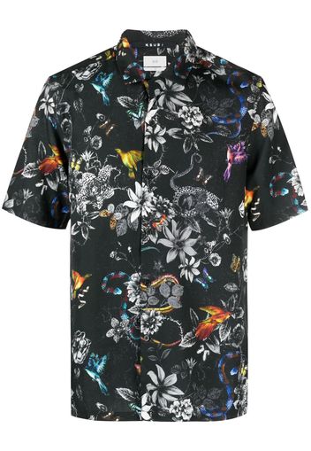 Ksubi Unearthly floral-print shirt - Schwarz