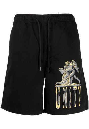 Ksubi graphic-print cotton shorts - Schwarz