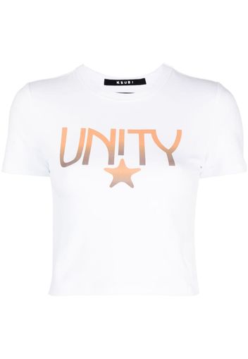 Ksubi Unity Star cropped T-shirt - Weiß