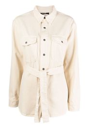 Ksubi Voyager tied-waistband coat - Nude