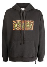 Ksubi logo-print drawstring hoodie - Grau