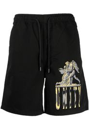 Ksubi graphic-print cotton shorts - Schwarz