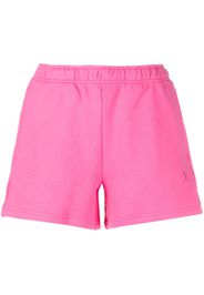 Ksubi embroidered-logo cotton track shorts - Rosa