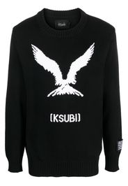 Ksubi Pullover mit Intarsien-Logo - Schwarz