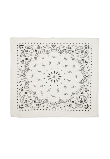 kujten Hachiko paisley-print cashmere scarf - Weiß