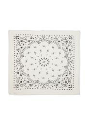 kujten Hachiko paisley-print cashmere scarf - Weiß