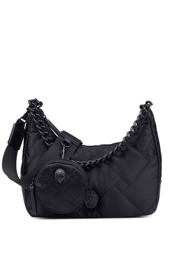 Kurt Geiger London appliqué-detail quilted crossbody bag - Schwarz