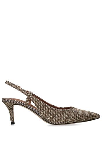 Kurt Geiger London Belgravia houndstooth slingback pumps - Nude