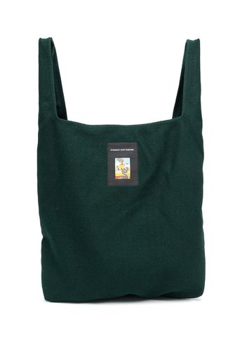 KVADRAT x Raf Simons Vidar logo-patch tote bag - Grün