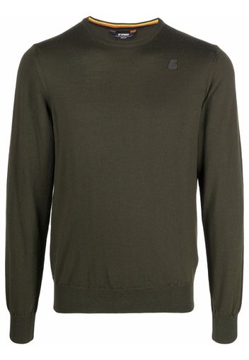 KWAY Pullover mit Logo-Stickerei - Grün